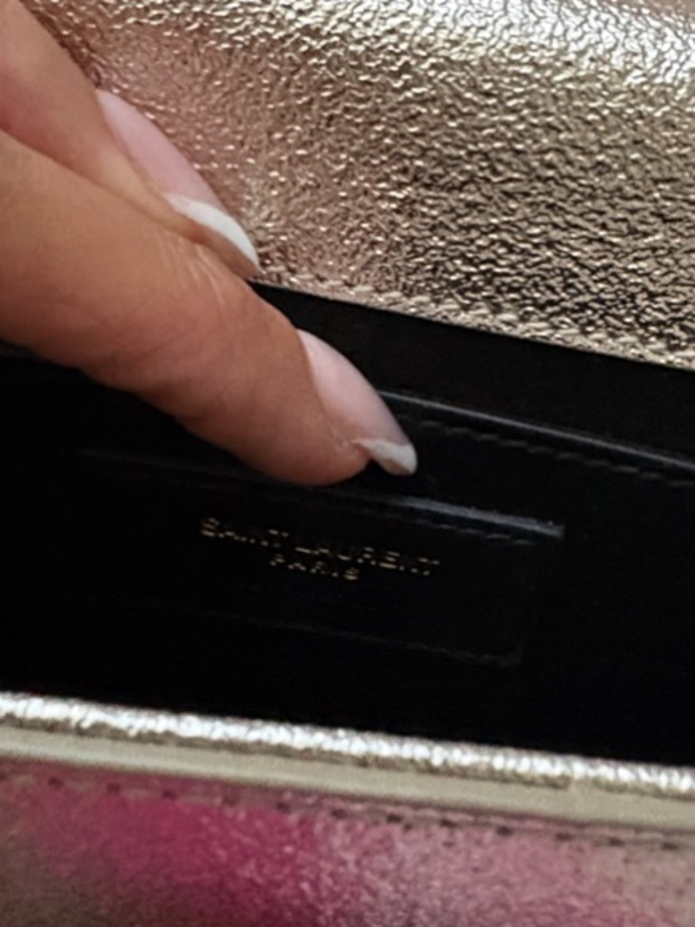 Saint Laurent Gold Kate Evening Bag Monogram Chain Crossbody - Picture 10 of 12